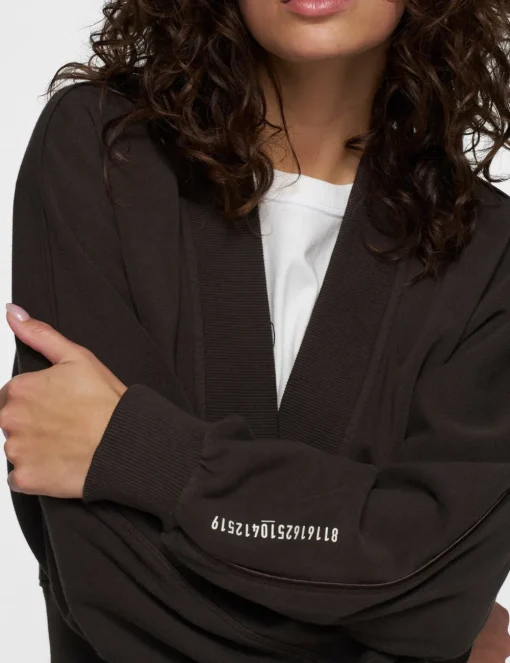 10 Days gebreid vest 20-857-5201 Bruin Clearance
