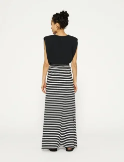 10 Days maxi rok 20-104-4202 Zwart Discount
