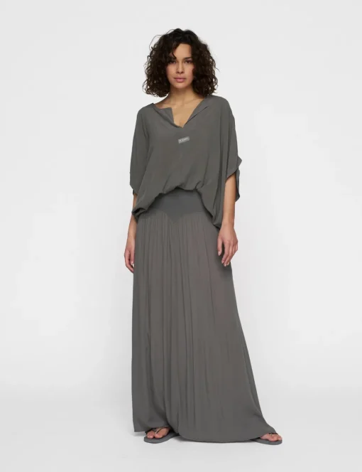 10 Days midi rok 20-105-5202 Grijs Online