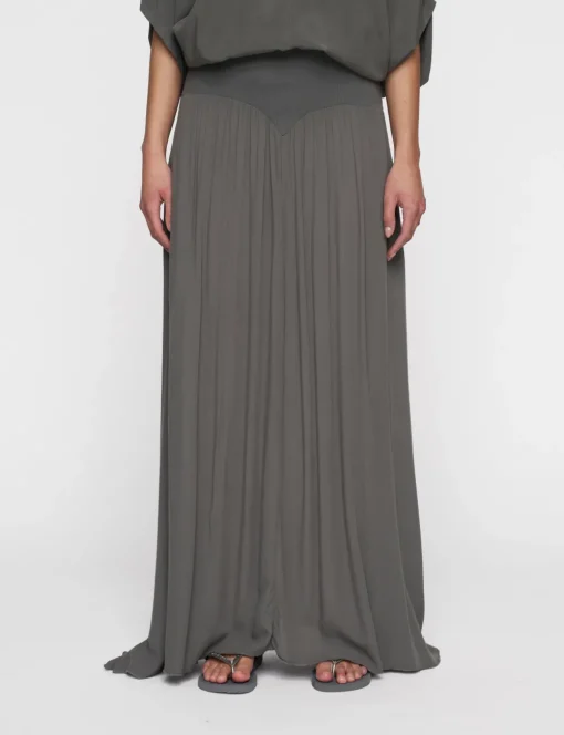 10 Days midi rok 20-105-5202 Grijs Online