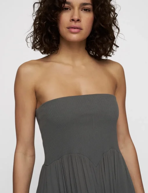 10 Days midi rok 20-105-5202 Grijs Online
