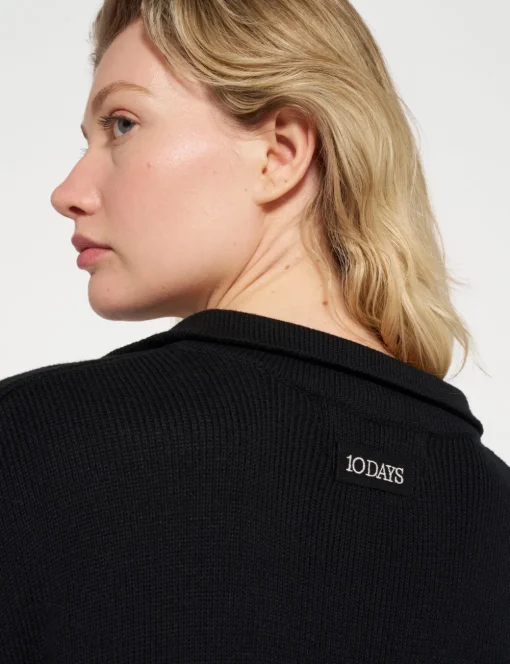 10 Days trui 20-614-4203 Zwart Discount
