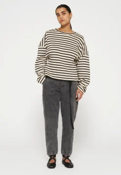 10 Days trui 20-807-4204 Zwart / Beige Sale