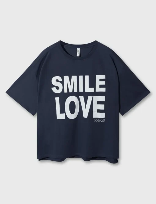10 Days t-shirts 20-744-5201 Donker Blauw Sale