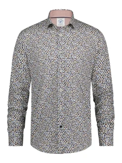 A Fish named Fred casual overhemd Tailored Fit 29.006 Wit/Rood New