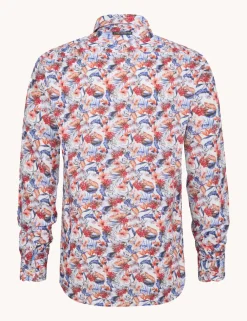 A Fish named Fred casual overhemd 31.015 Koraal Discount