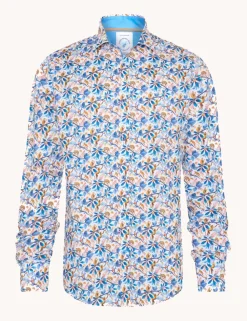 A Fish named Fred casual overhemd 31.010 Kobalt Fashion
