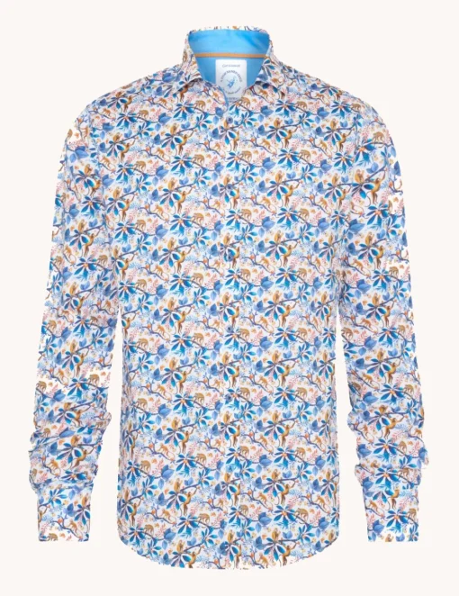 A Fish named Fred casual overhemd 31.010 Kobalt Fashion