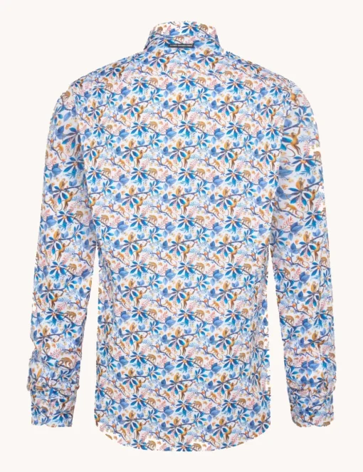 A Fish named Fred casual overhemd 31.010 Kobalt Fashion