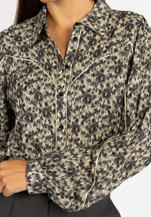 Aaiko blouse YASMINA VIS 508 Licht Groen Discount