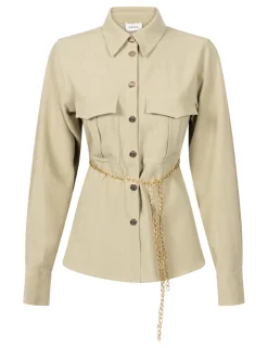 Aaiko blouse ZOE PES 681 Licht Groen Sale