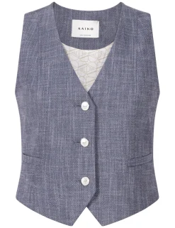 Aaiko gilets ALICA DENIM PES 6 Licht Denim Sale