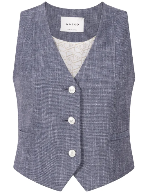 Aaiko gilets ALICA DENIM PES 6 Licht Denim Sale