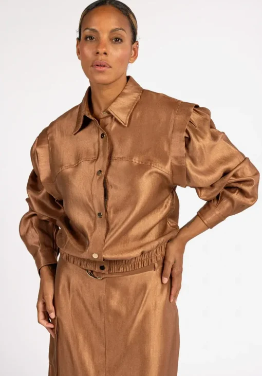 Aaiko jacks NORMA TWILL VIS 5 Camel Online