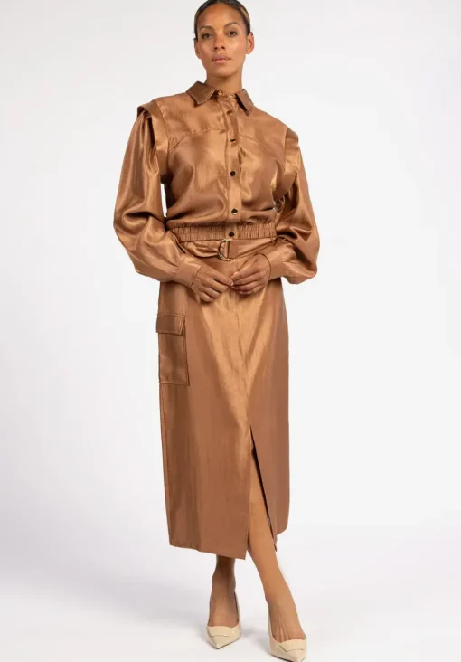 Aaiko jacks NORMA TWILL VIS 5 Camel Online