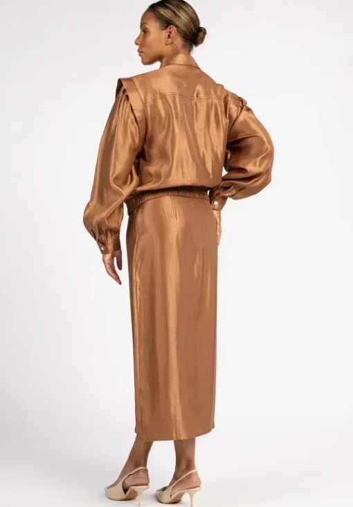 Aaiko jacks NORMA TWILL VIS 5 Camel Online