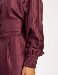 Aaiko jacks VINA TWILL SHINE Wijnrood Sale