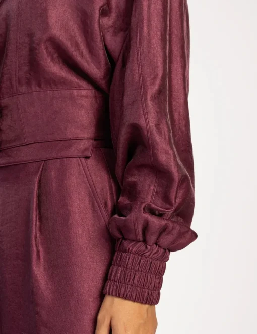 Aaiko jacks VINA TWILL SHINE Wijnrood Sale