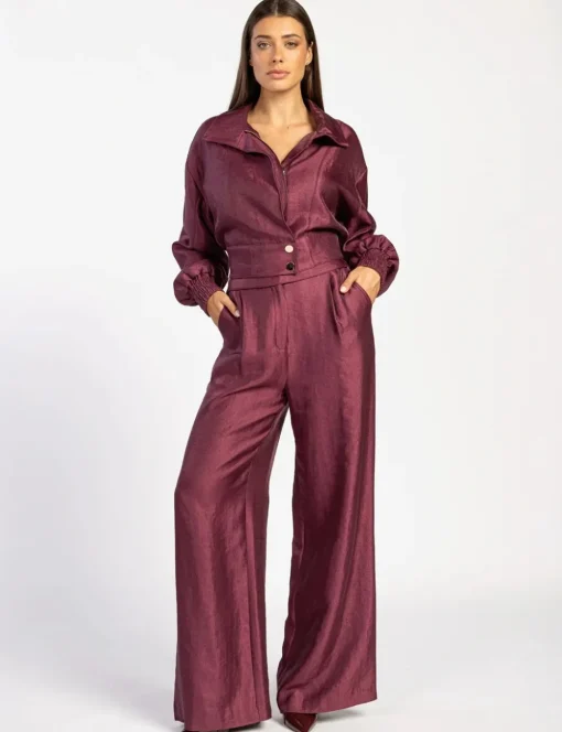 Aaiko jacks VINA TWILL SHINE Wijnrood Sale