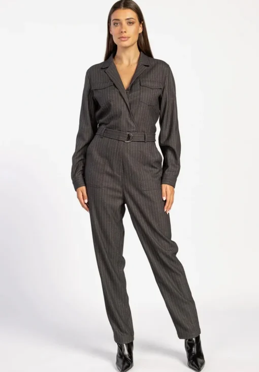 Aaiko jumpsuits JESSIE PINSTRIPE Zwart Hot