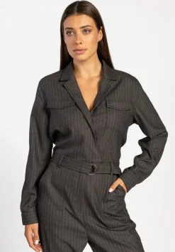Aaiko jumpsuits JESSIE PINSTRIPE Zwart Hot