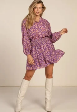 Aaiko midi rok CANYA MAUVE FLOWE Lila Fashion