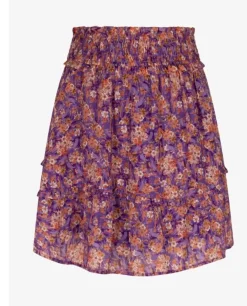 Aaiko midi rok CANYA MAUVE FLOWE Lila Fashion