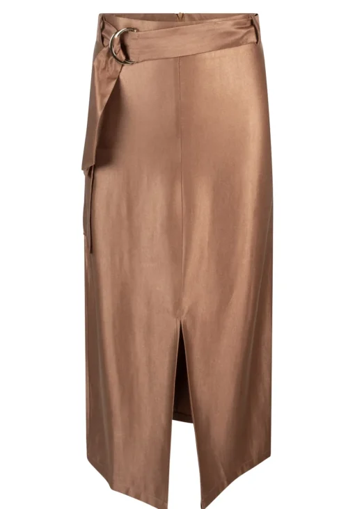 Aaiko midi rok VARYA VIS 545 Camel Outlet