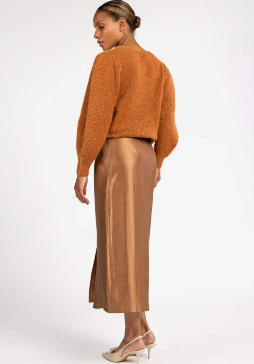 Aaiko midi rok VARYA VIS 545 Camel Outlet