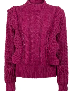 Aaiko trui AJOUR WO 340 Fuxia Discount