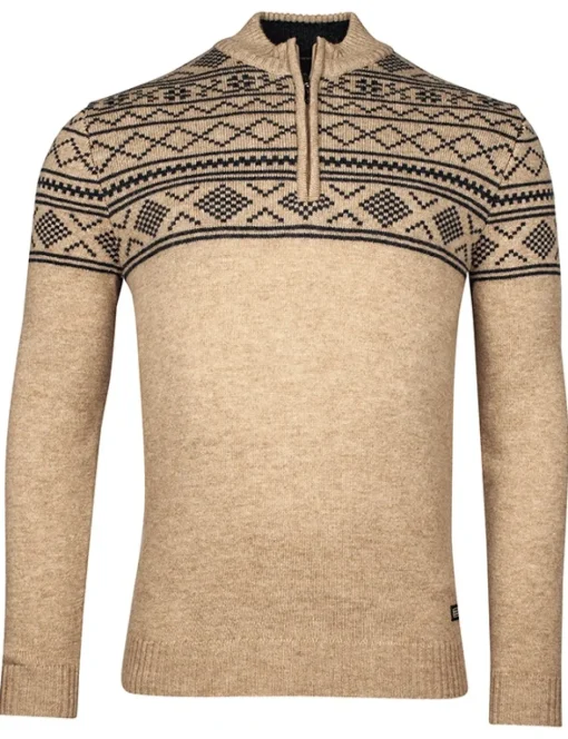 Baileys trui 428448 Khaky beige New