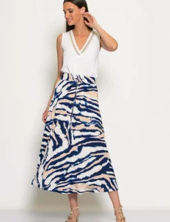 Batida maxi rok 2052 Blauw Sale
