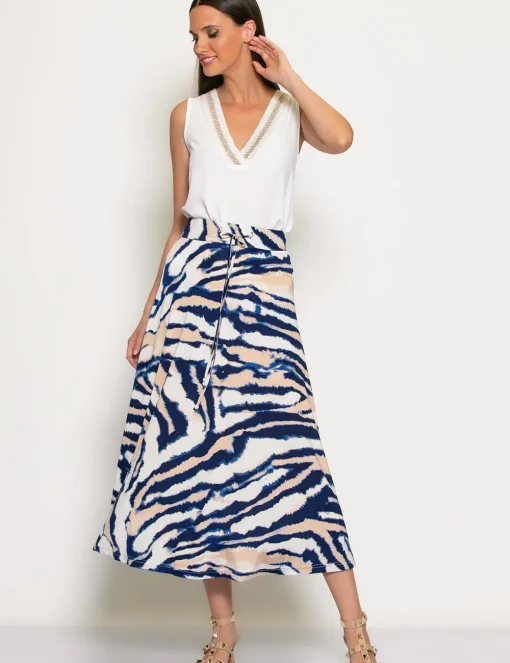 Batida maxi rok 2052 Blauw Sale