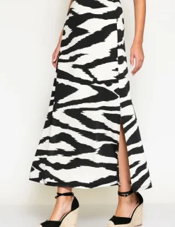 Batida midi rok 2039 Zwart / Wit Clearance