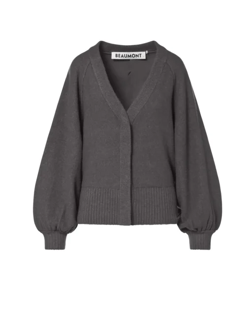 Beaumont gebreid vest BC83540243 Antraciet Hot