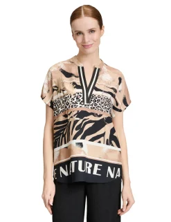 Betty Barclay blouse 8837-1407 Zwart / Beige Clearance