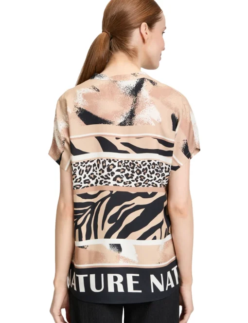 Betty Barclay blouse 8837-1407 Zwart / Beige Clearance
