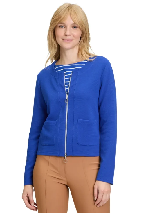 Betty Barclay gebreid vest 2161-2760 Kobalt Outlet
