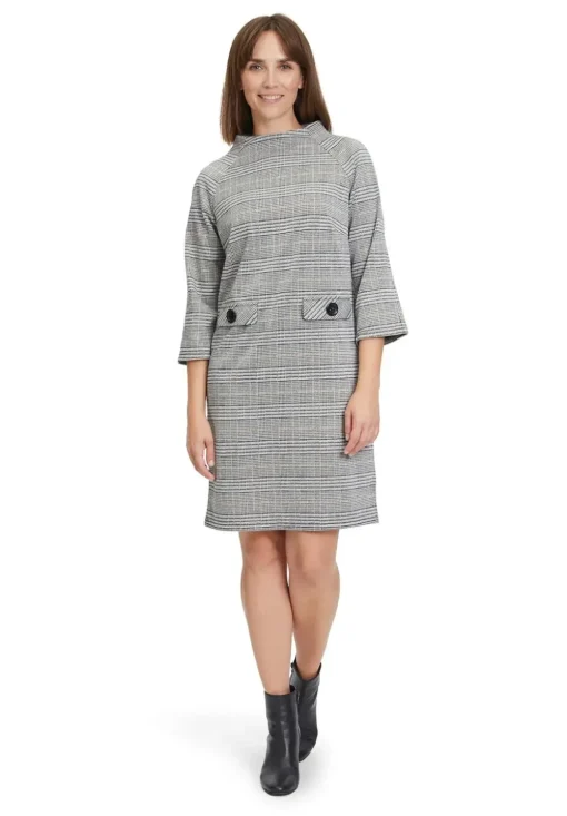 Betty Barclay jurk 1413-2145 Zwart / Beige New