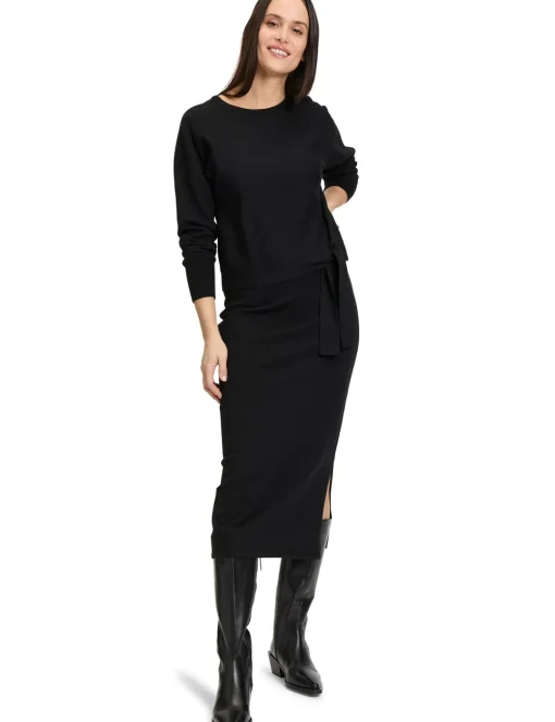 Betty Barclay midi rok 251-52162907 Zwart Fashion