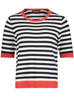 Betty Barclay trui 251-52301036 Wit/Blauw Sale