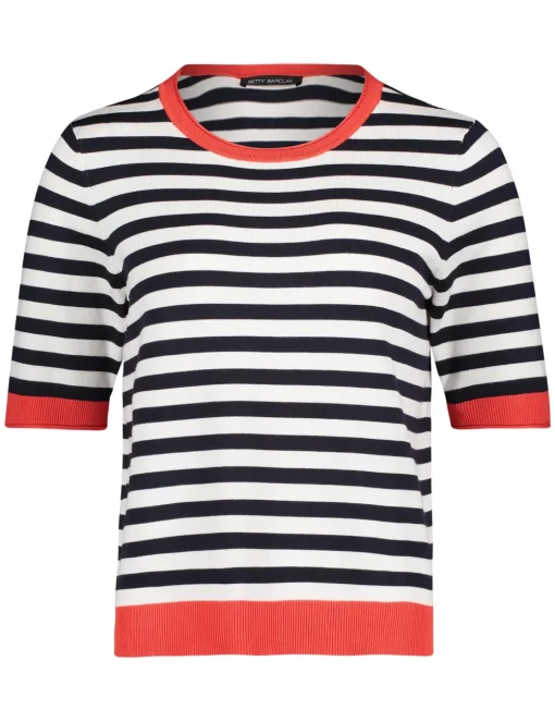 Betty Barclay trui 251-52301036 Wit/Blauw Sale