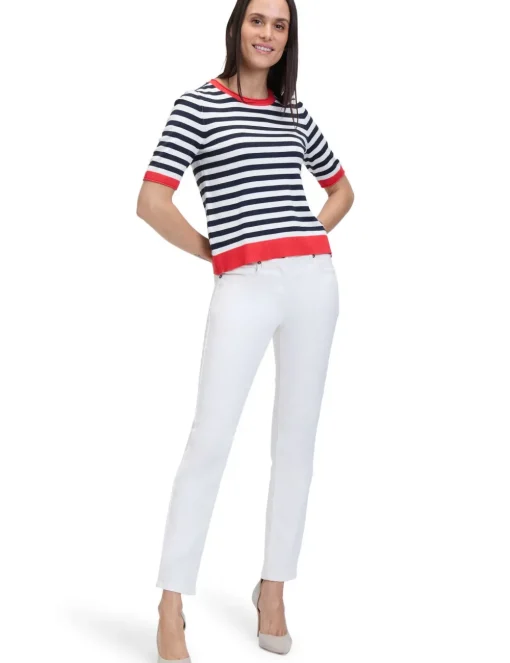 Betty Barclay trui 251-52301036 Wit/Blauw Sale