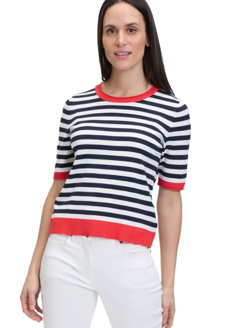 Betty Barclay trui 251-52301036 Wit/Blauw Sale