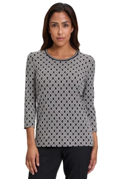 Betty Barclay t-shirts 2155-2763 Zwart / Wit Clearance