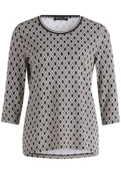 Betty Barclay t-shirts 2155-2763 Zwart / Wit Clearance