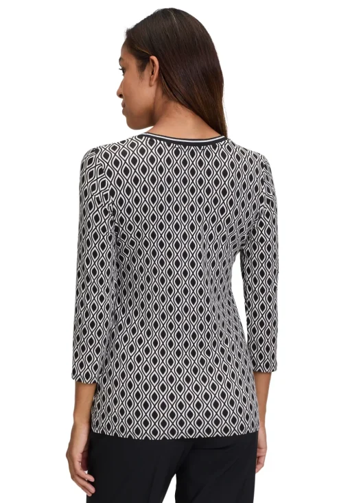 Betty Barclay t-shirts 2155-2763 Zwart / Wit Clearance
