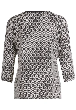 Betty Barclay t-shirts 2155-2763 Zwart / Wit Clearance