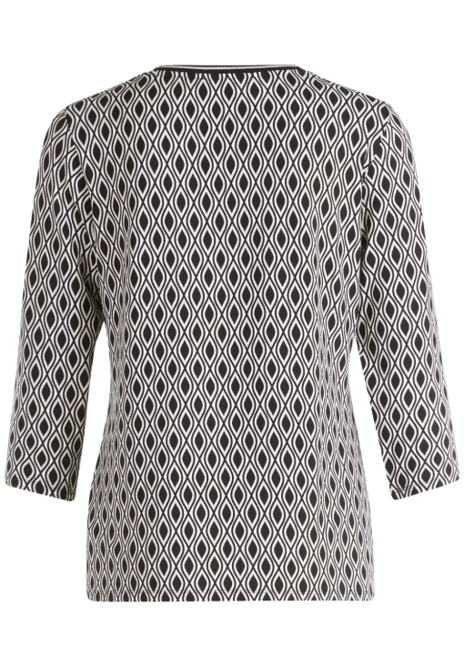 Betty Barclay t-shirts 2155-2763 Zwart / Wit Clearance