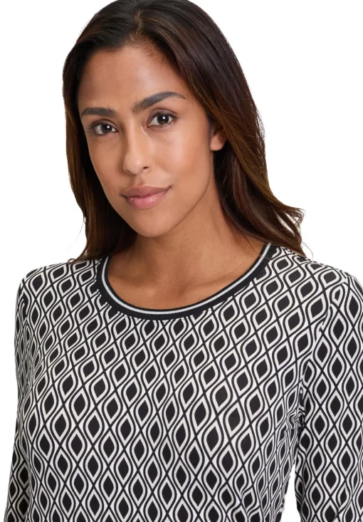 Betty Barclay t-shirts 2155-2763 Zwart / Wit Clearance